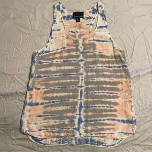 Cynthia Rowley 100% tie dye tank L